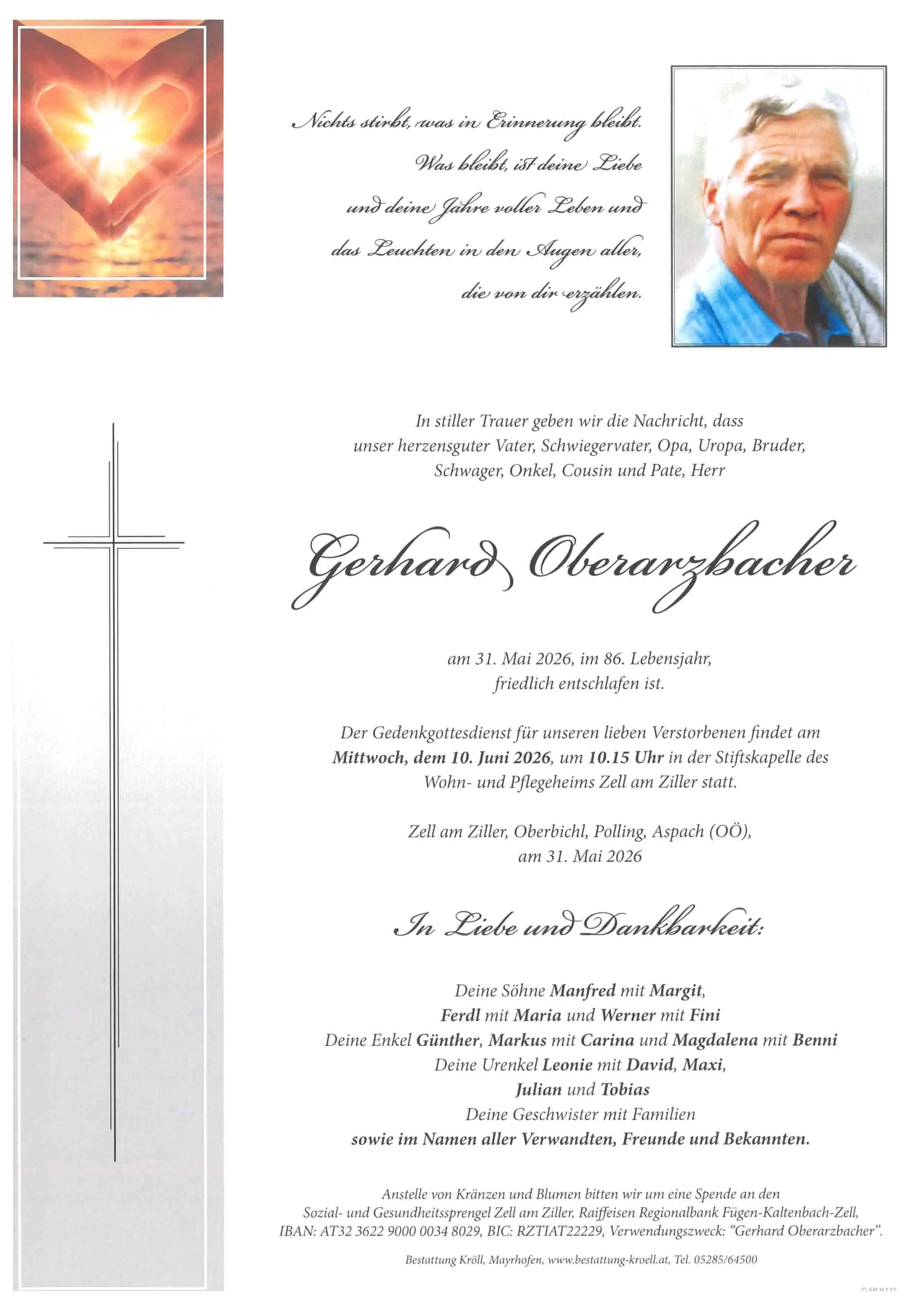 Parte von Gerhard Oberarzbacher
